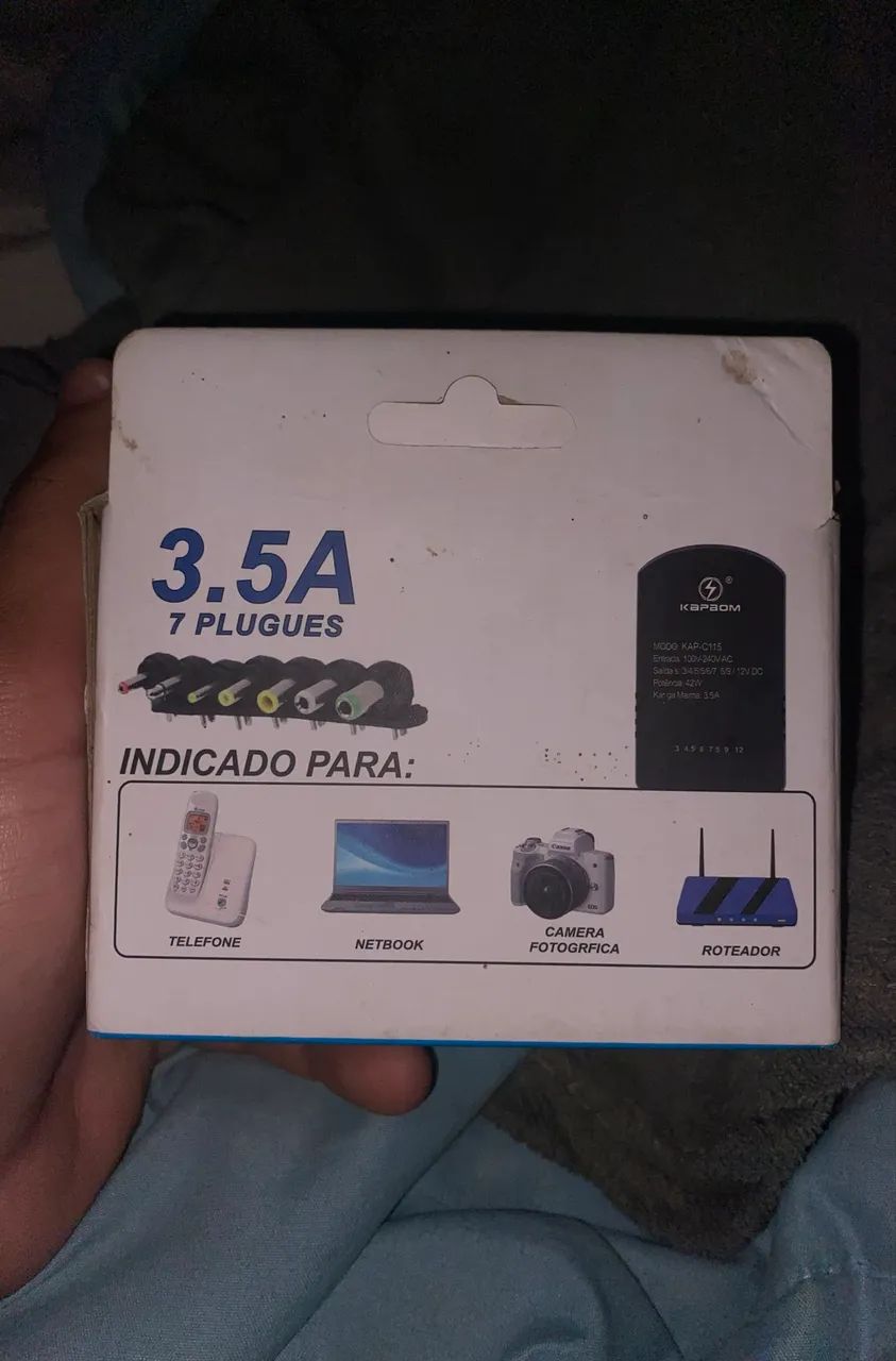 Fonte de Alimentação Regulada Universal Kapbom 3,5A - Nova - Foto 2
