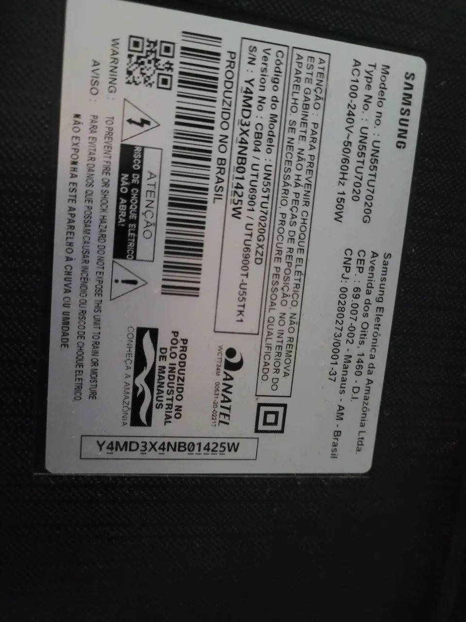 Tv samsung com defeito - Foto 2