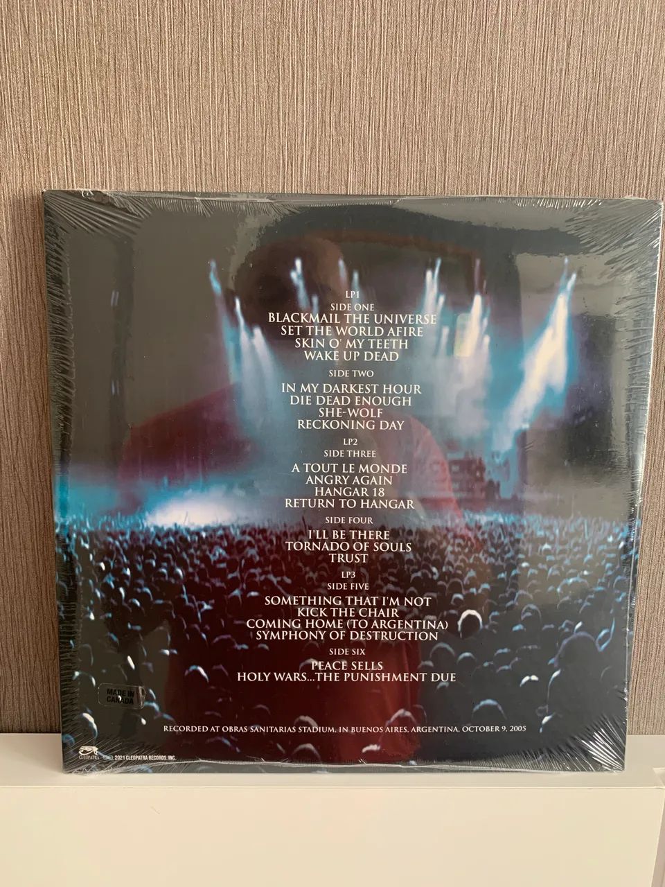 LP triplo Megadeth - A Night in Buenos Aires (Vermelho, Edição