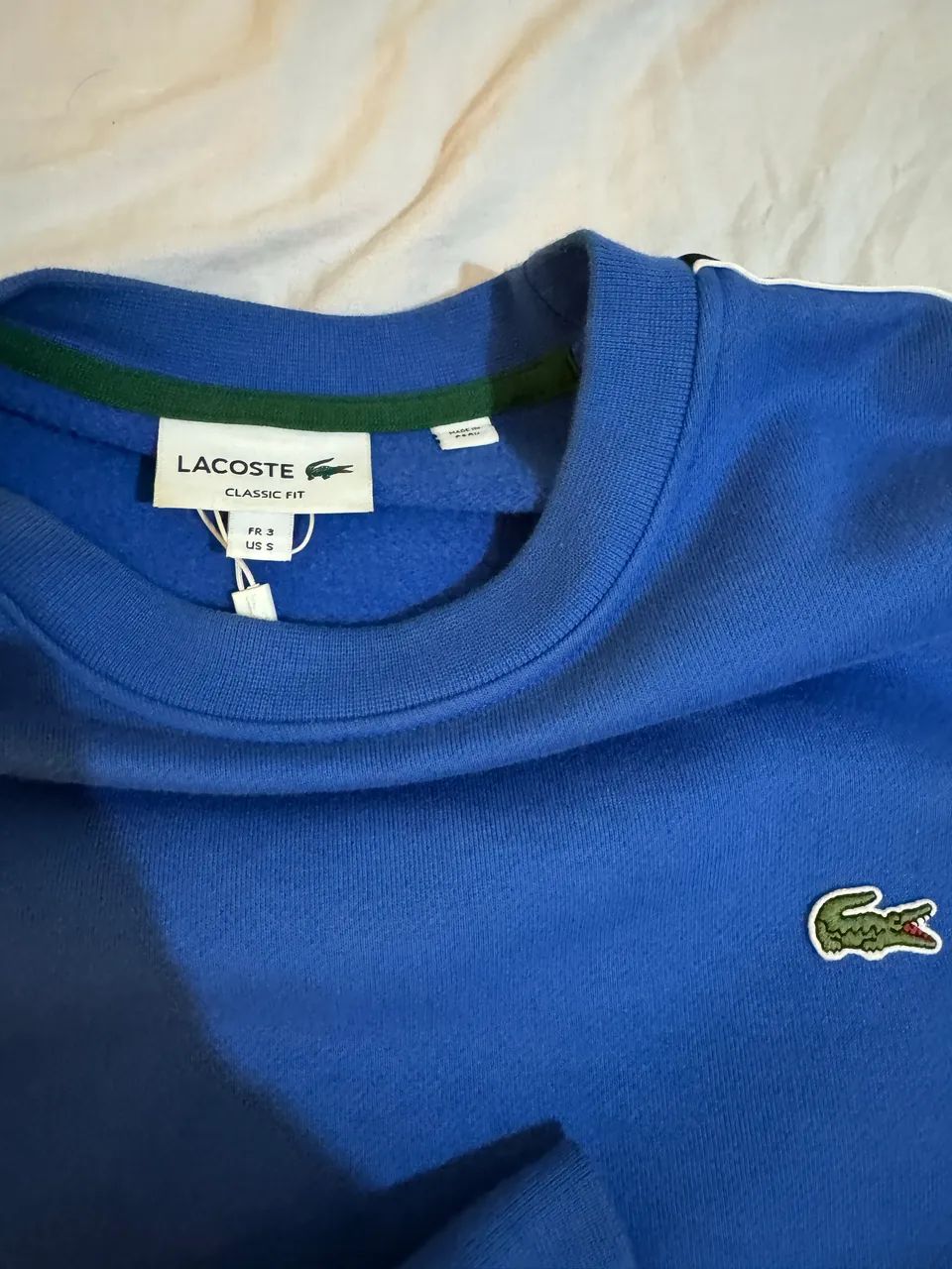 Sueter lacoste azul royal original, tamanho P