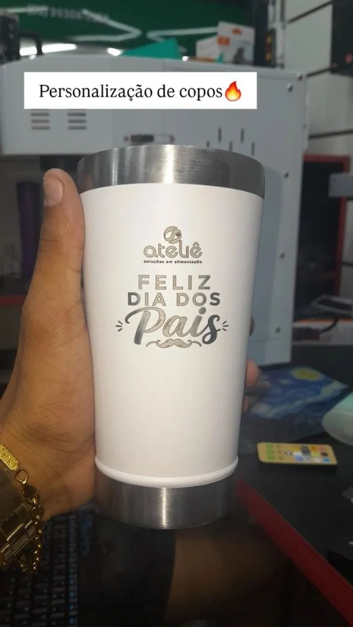 Gravação a Laser em Copos e Garrafas