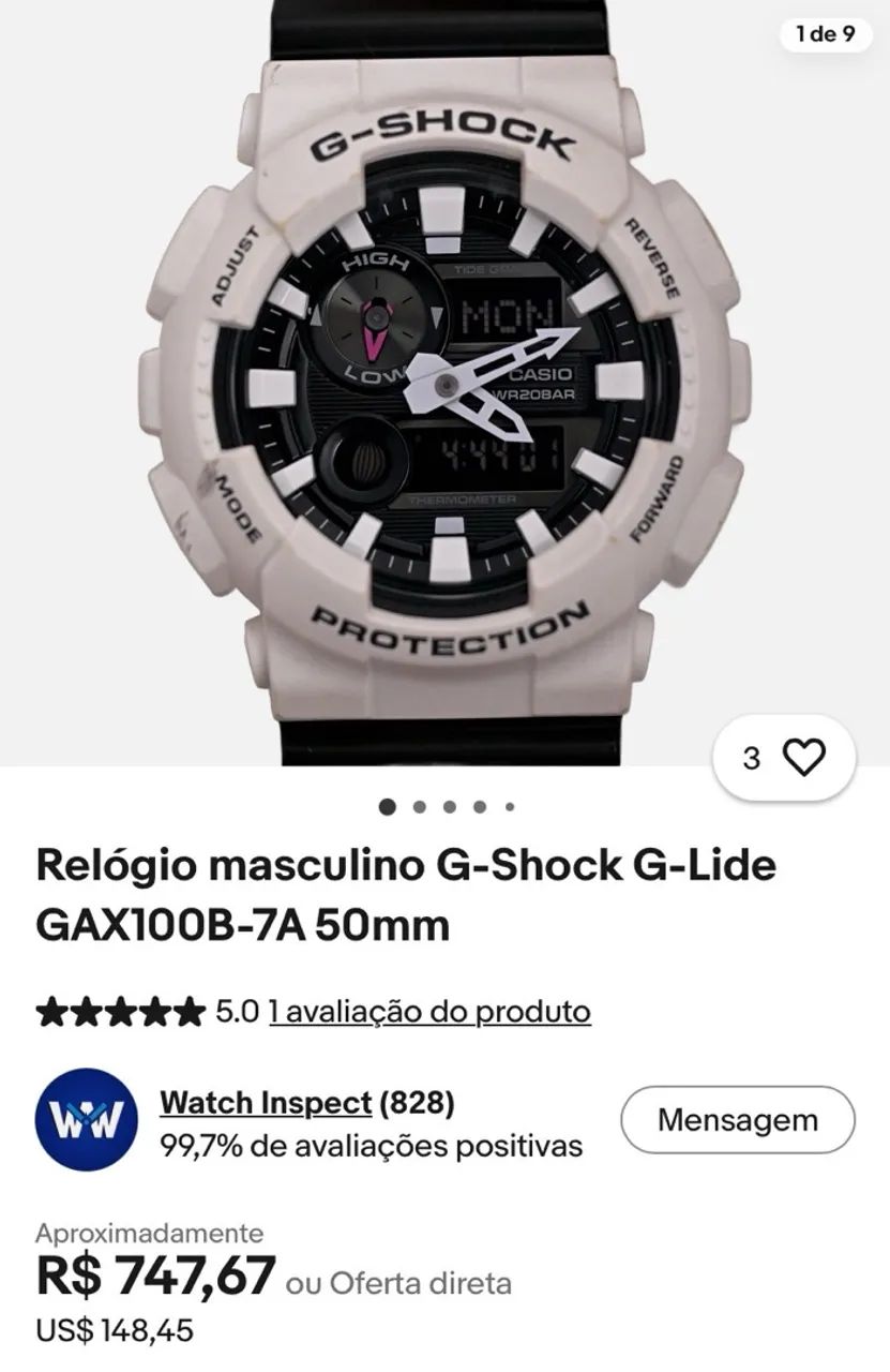 CASIO G-SHOCK GAX-100B-7A, GAX100B - Foto 3