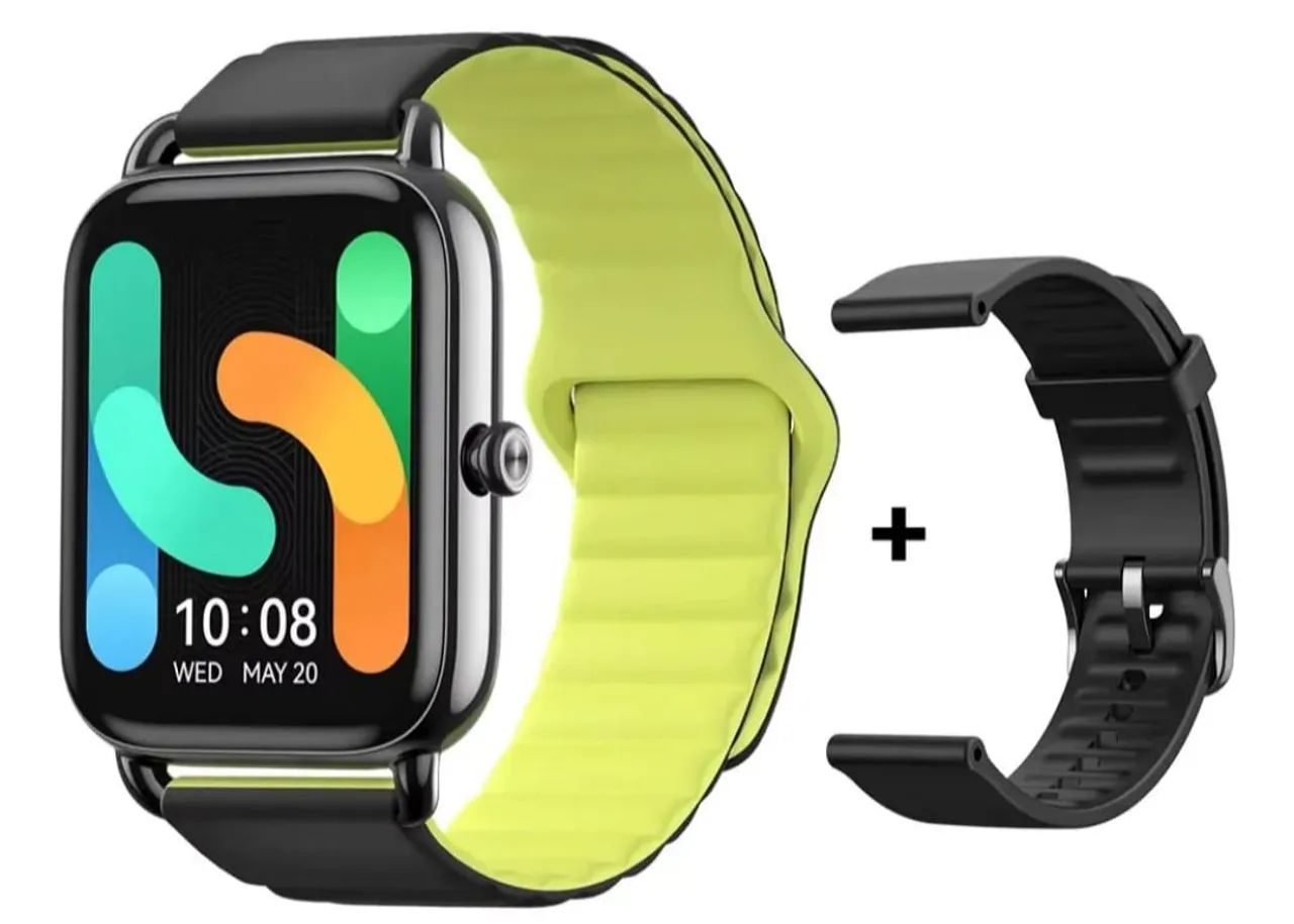 Relógio Smartwatch Haylou Rs4 Plus Tela 1.78 Pol. Preto Preto Imã Preto Preto