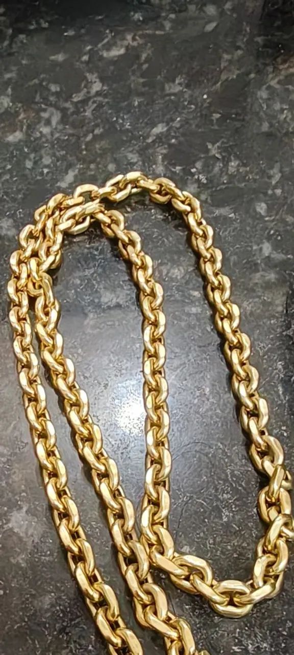 CORDÃO DE OURO 18K ( OCADO ZERO COBRE DENTRO) - Foto 2