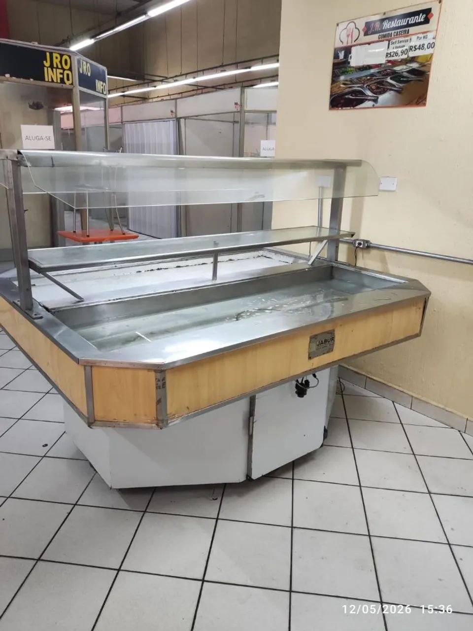 Balcão Buffet Self-Service Quente e Frio