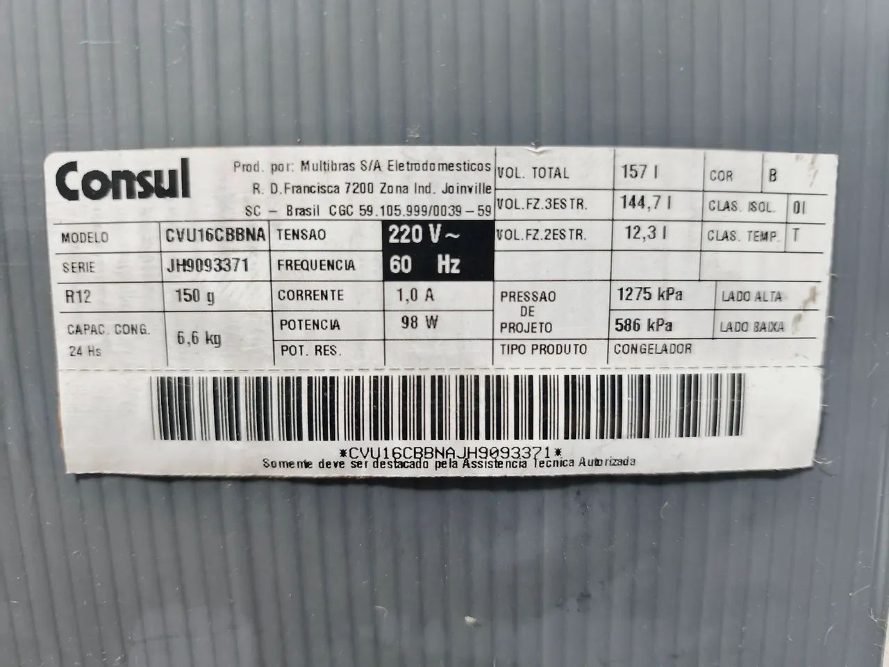 Freezer Vertical Consul 160L - Foto 4