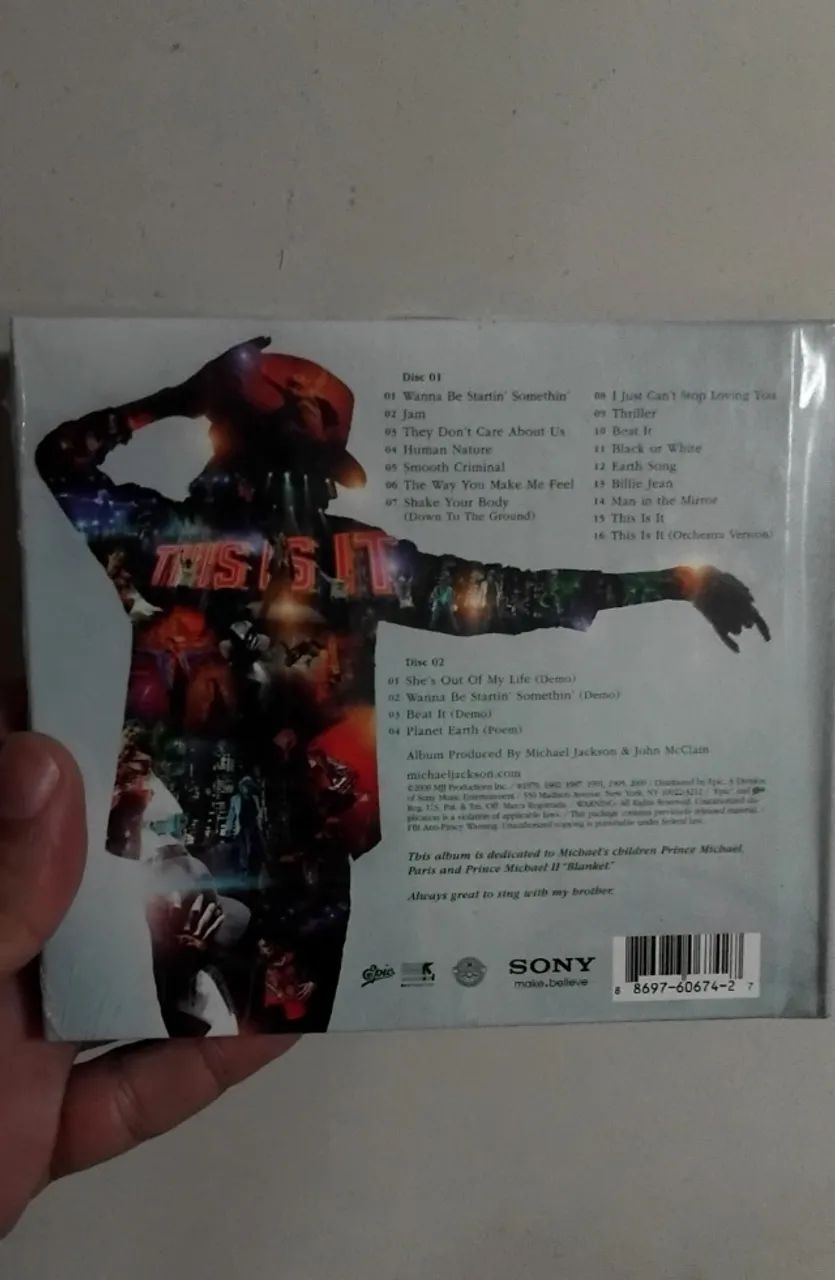 Michael Jackson cd "This is it"(Duplo lacrado) - Foto 2