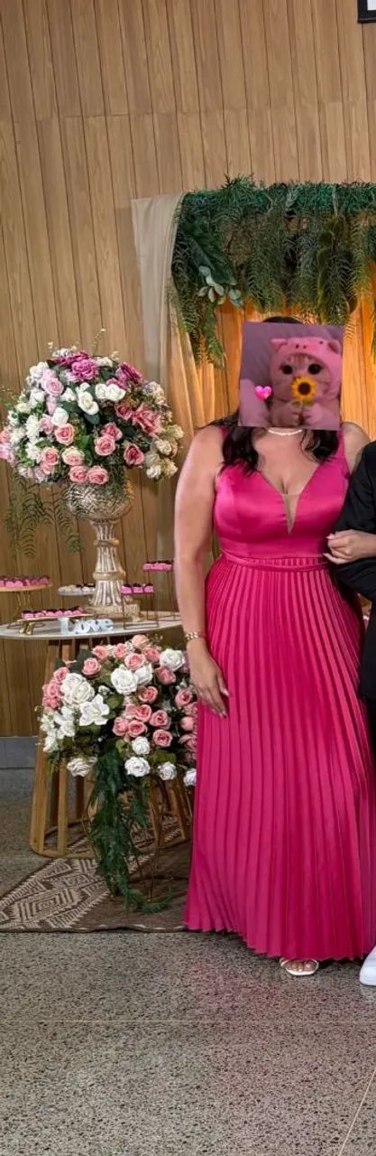 Vestido de madrinha rosa