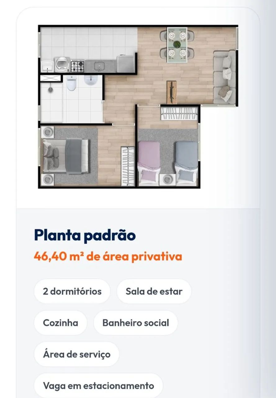 Apartamento - Itapoã Parque - Condomínio incluso - Foto 2