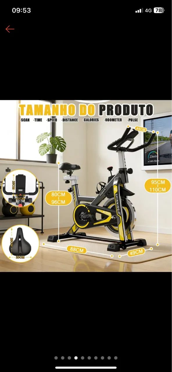 Bicicleta Ergométrica Spinning  - Foto 2