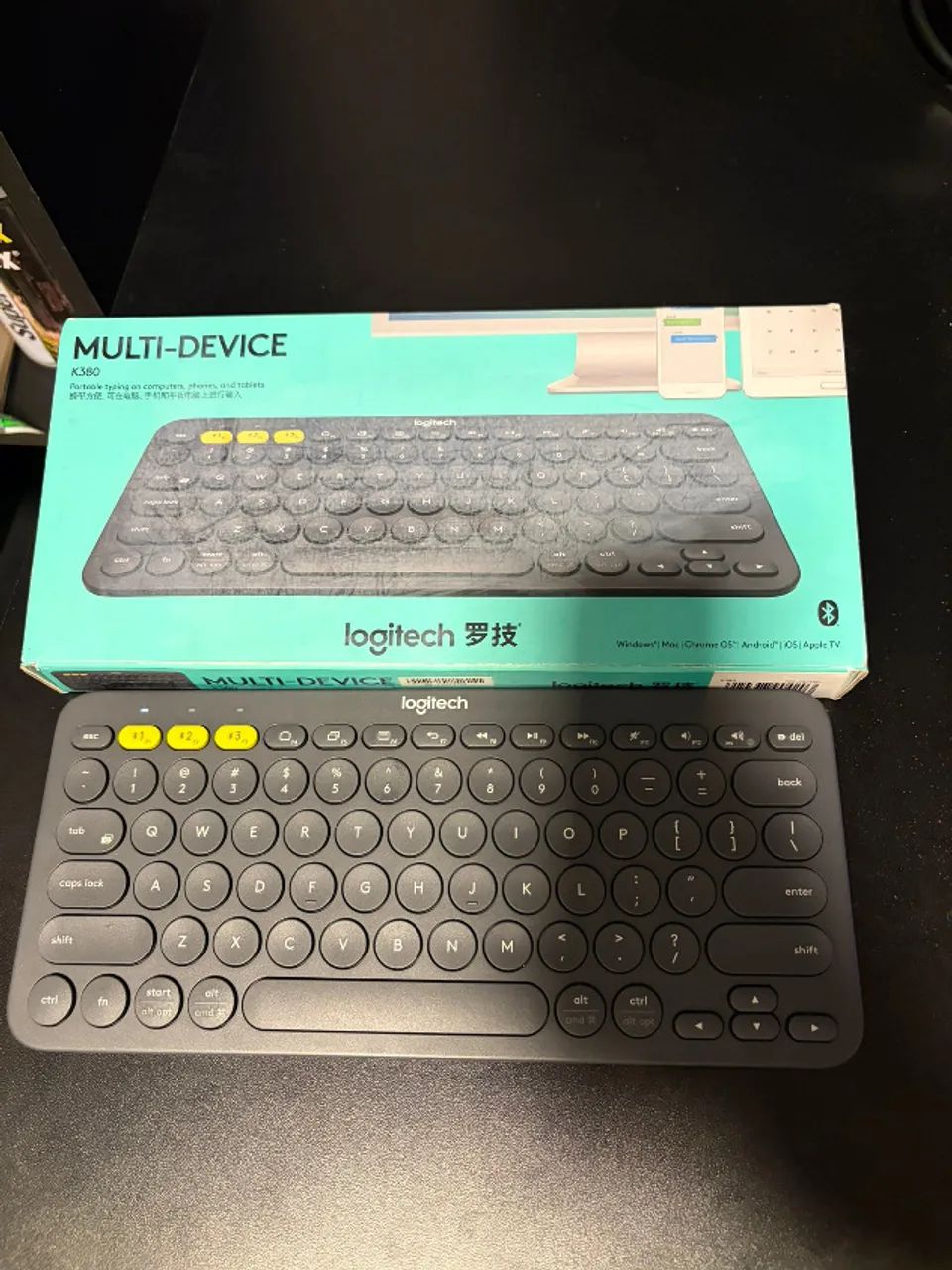 Teclado Bluetooth Logitech K380 Grafite (Com Caixa Original)