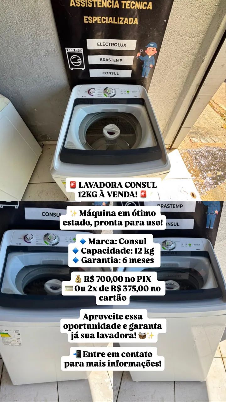 Máquina de lavar consul 