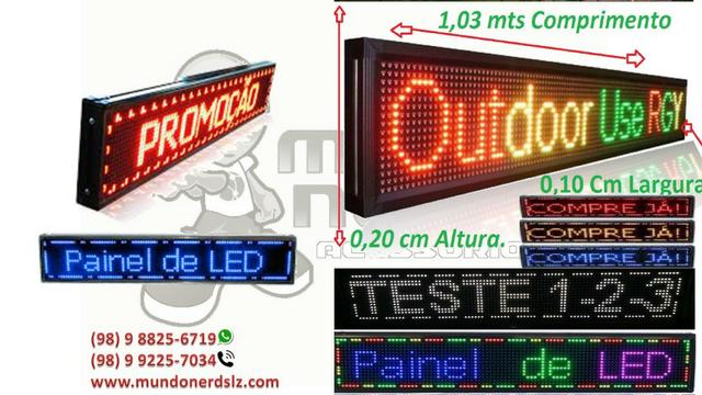 Painel de led 100cm por 20cm em são luis ma