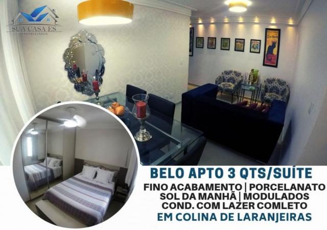 Apartamento à venda com 3 dormitórios em Colina de laranjeiras, Serra cod:AP184LE