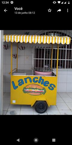 Carrinho de lanche + Estufa - R$ 3400