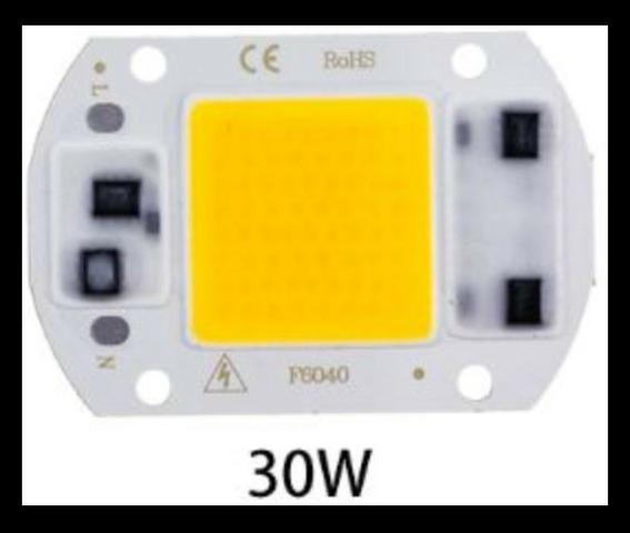 COD-CP285 Super Power Led Cob 30w 220v Ac Branco Quente Arduino Automação Robotica