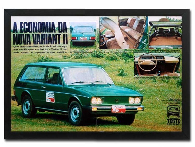 VW Variant II - Quadro decorativo com matéria original de revista - Foto 2