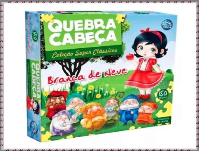 Quebra cabeça branca de neve 150 peças