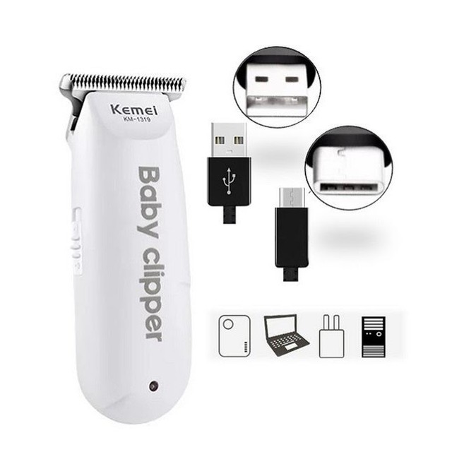 Máquina Cortar Cabelo baby bebê Aparador Kemei Km-1319  - Foto 2