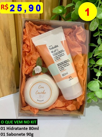 Kits Cesta Presente Feminino Para Mulher Perfume Hidratante Deo Corporal Sabonete Natura  - Foto 5