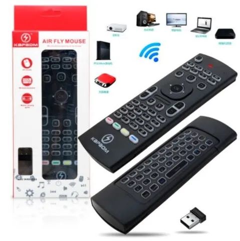 Controle Tv Universal Usb com Teclado Smart Tv e Tv Box tambem Todas tv com Entrada Usb