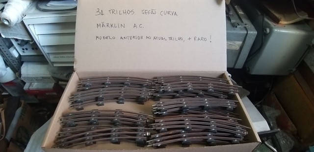 Lote de trilhos Marklin e Lionel