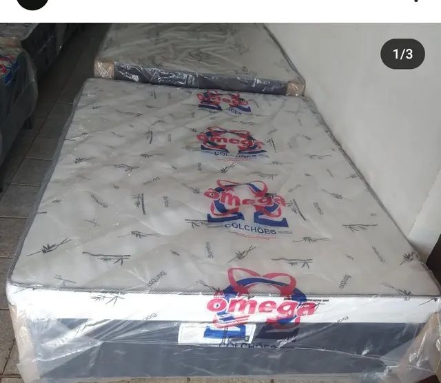 CAMA BOX CASAL ESPUMA SELADA NOVA, ALTO PADRÃO 