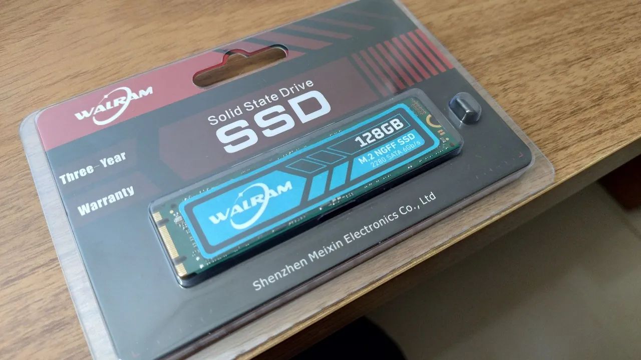 Ssd 128gb m.2 ( altissima performance) lacrado e novo. Walram