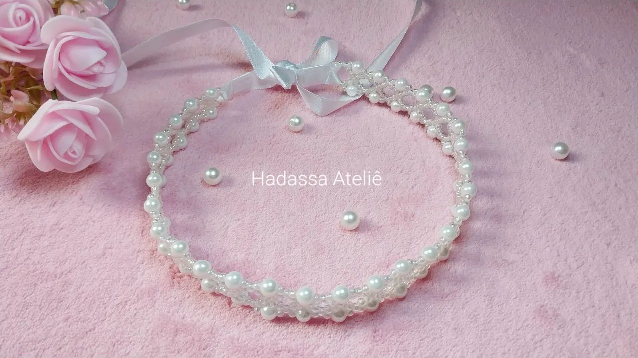 Headband Pérolas Noiva Daminha Debutante