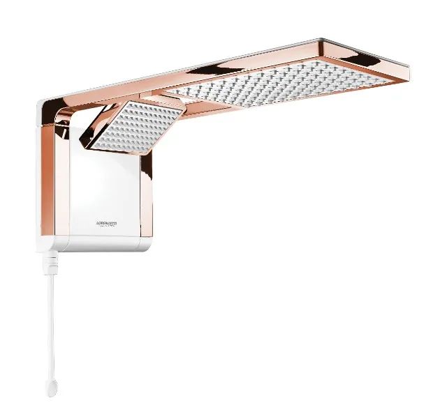 Chuveiro Acqua Duo Ultra Branco/Rose Gold 7800w 220v Lorenzetti