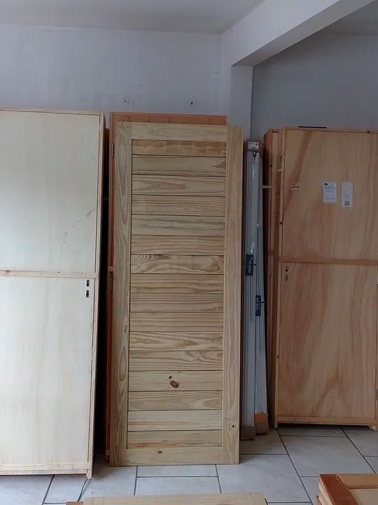 Folha de porta Negativada de Pinus tratado 2.10x80 - Foto 2