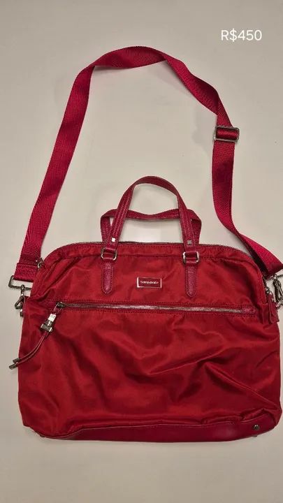 Bolsa/pasta Samsonite vermelha