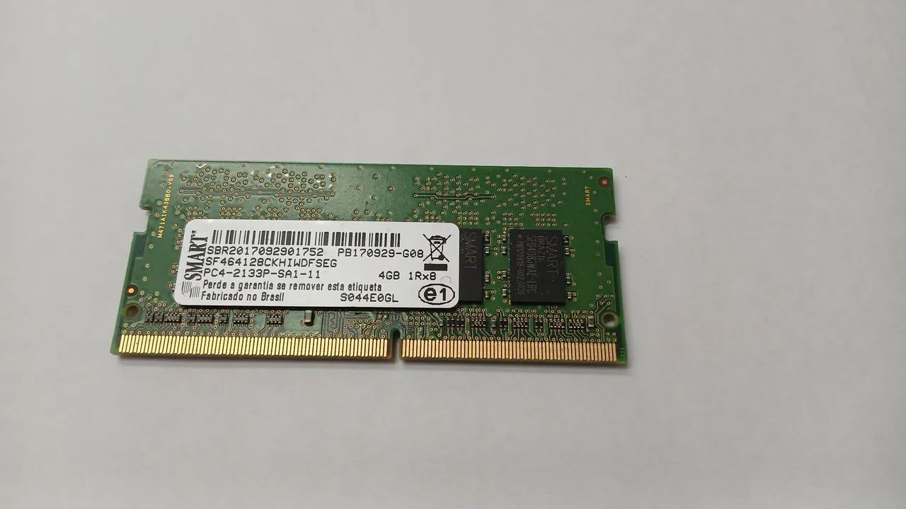 Memória RAM SMART 4GB DDR4 para Notebook