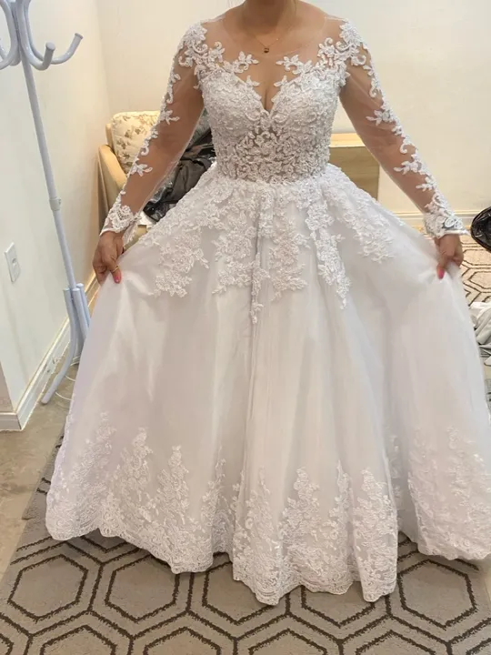 Vestido de noiva renda branco