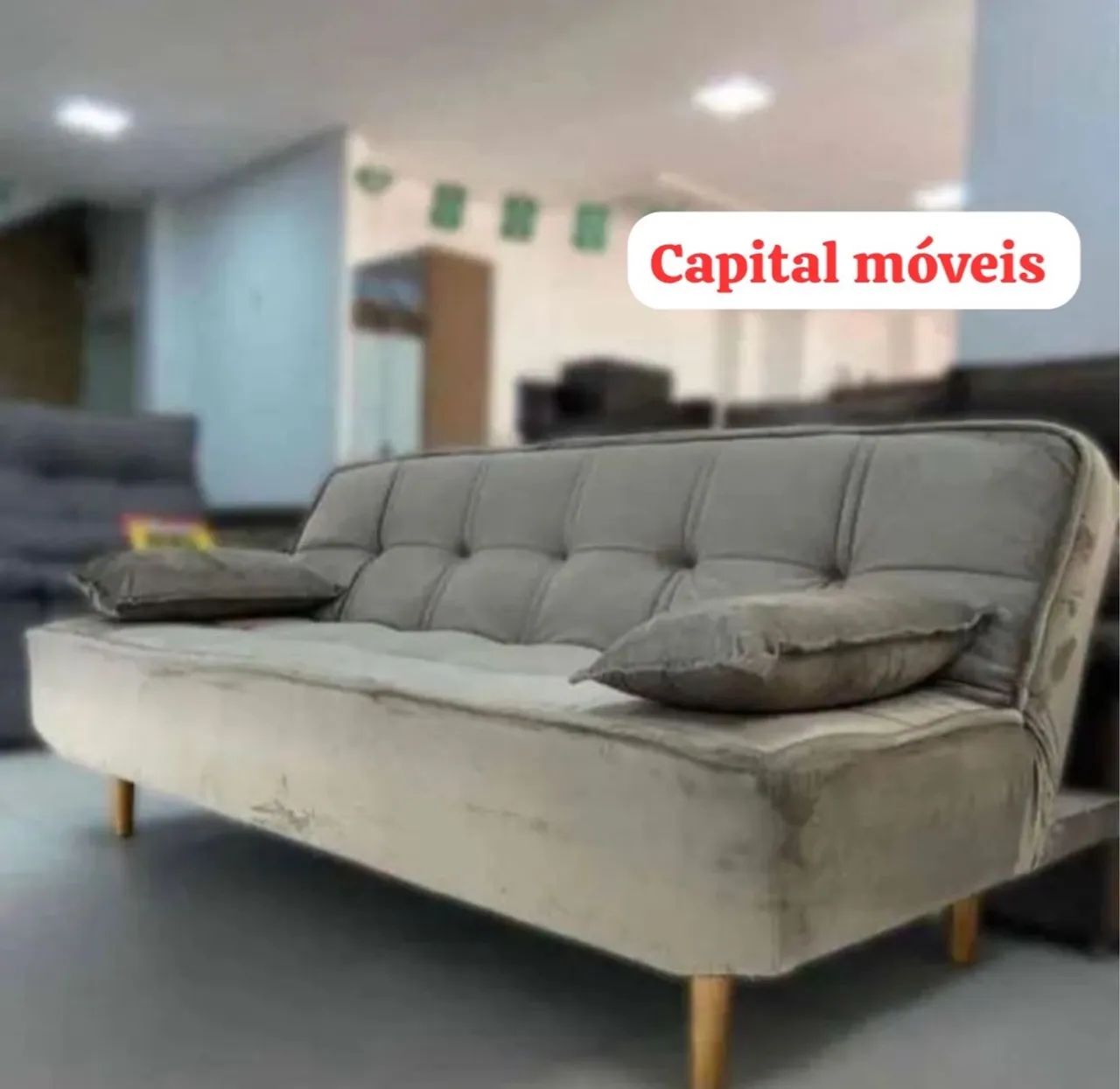 Sofá Cama Pés em Madeira / Super Oferta Várias Cores Disponíveis 