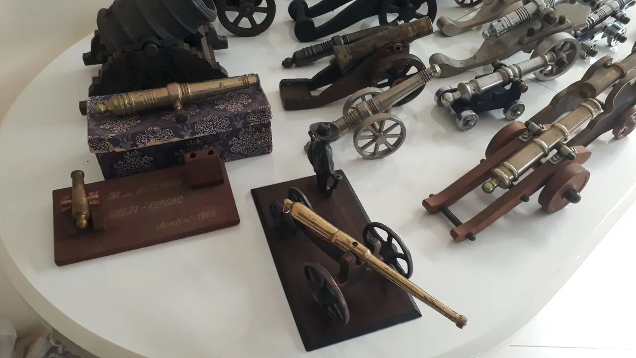 Coleção de Canhões de Metal - Miniaturas - Foto 4