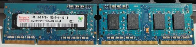 2 pentes de memória Hynix 1GB, DDR3, PC3-10600S - Foto 2