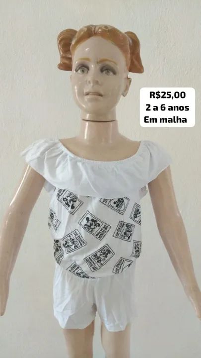 Macaquito infantil em malha conforto e qualidade - Foto 2
