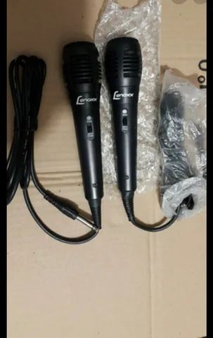microfone com fio lenox 