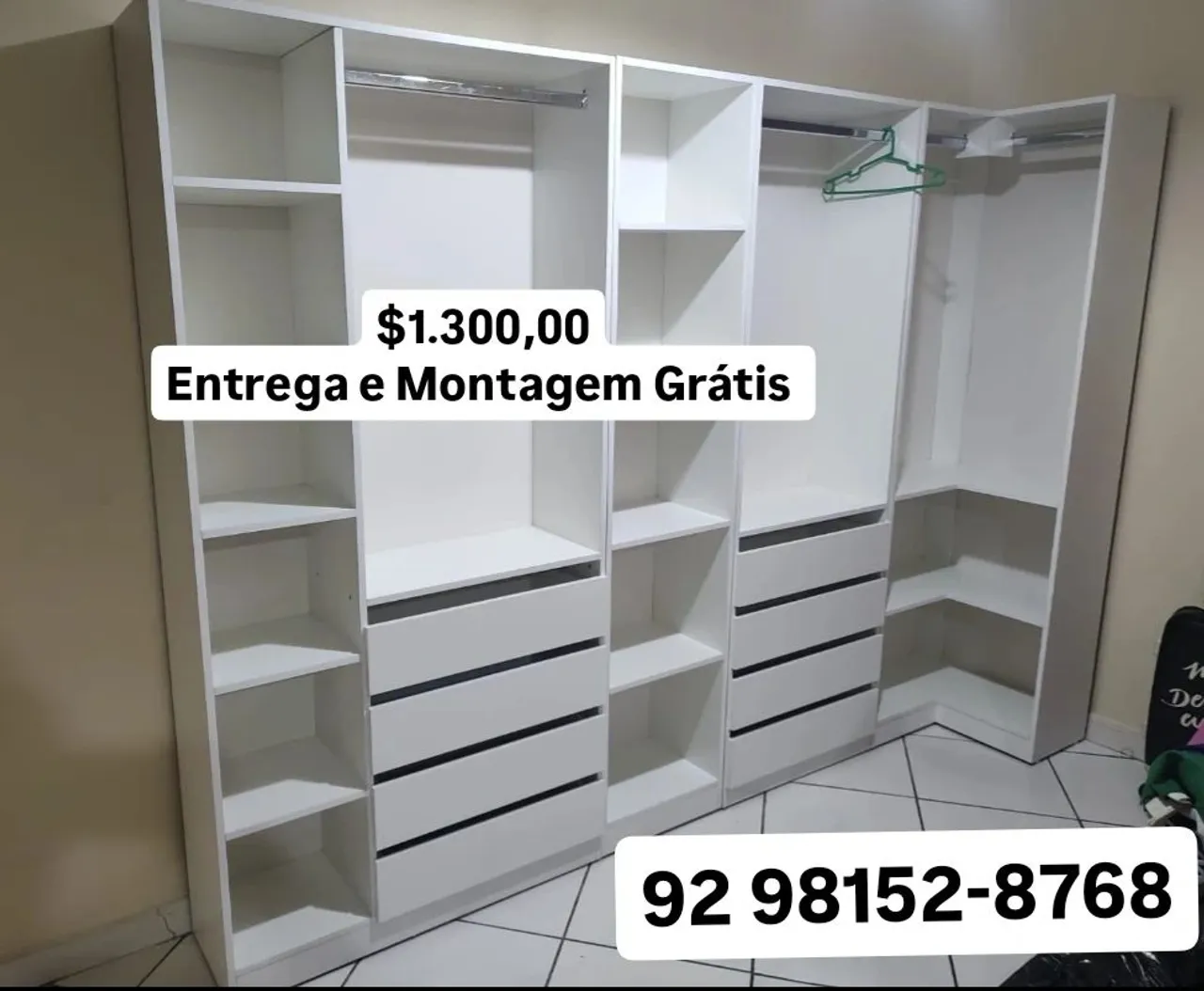 Closet L Casal com fundo