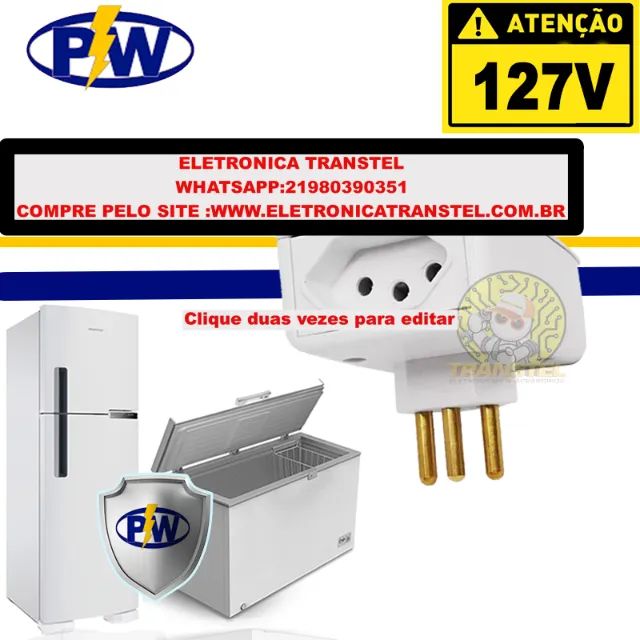 Proteraio Protetor de Geladeira e Freezer Contra Queda de Energia e Raios 127v ou 220v