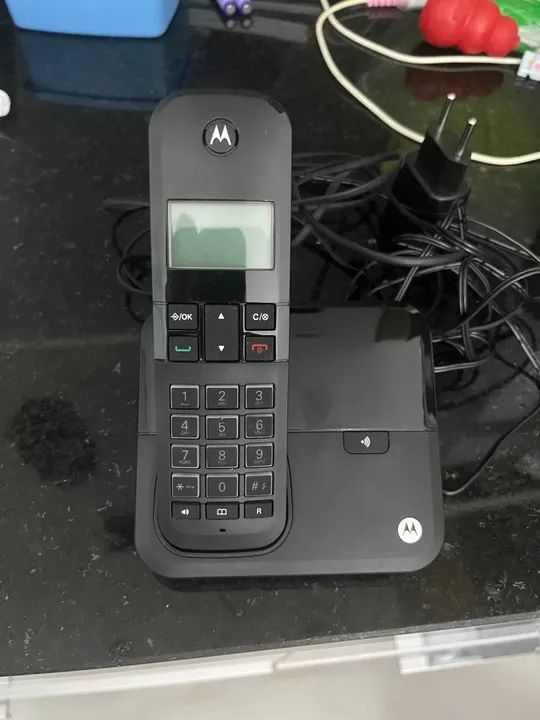 Telefone Fixo Motorola com Base