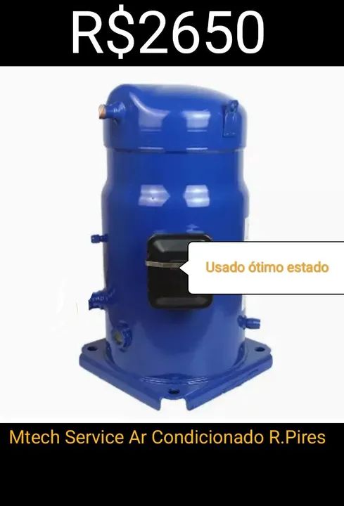 Compressor Scroll 10TR 12,5TR 15TR SM185 Danfoss Copeland Sanyo Hitachi - Foto 2