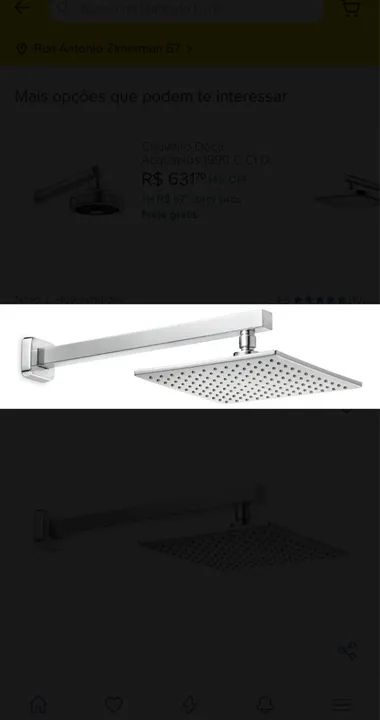 Ducha Chuveiro 20x20 Slim