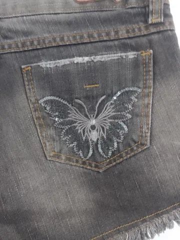 shortinho jeans com aplicação  - Foto 4