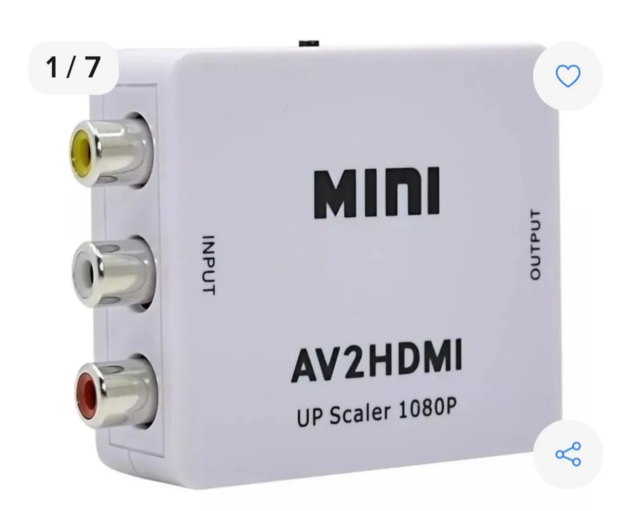 Conversor Av para HDMI serve vários vídeos games