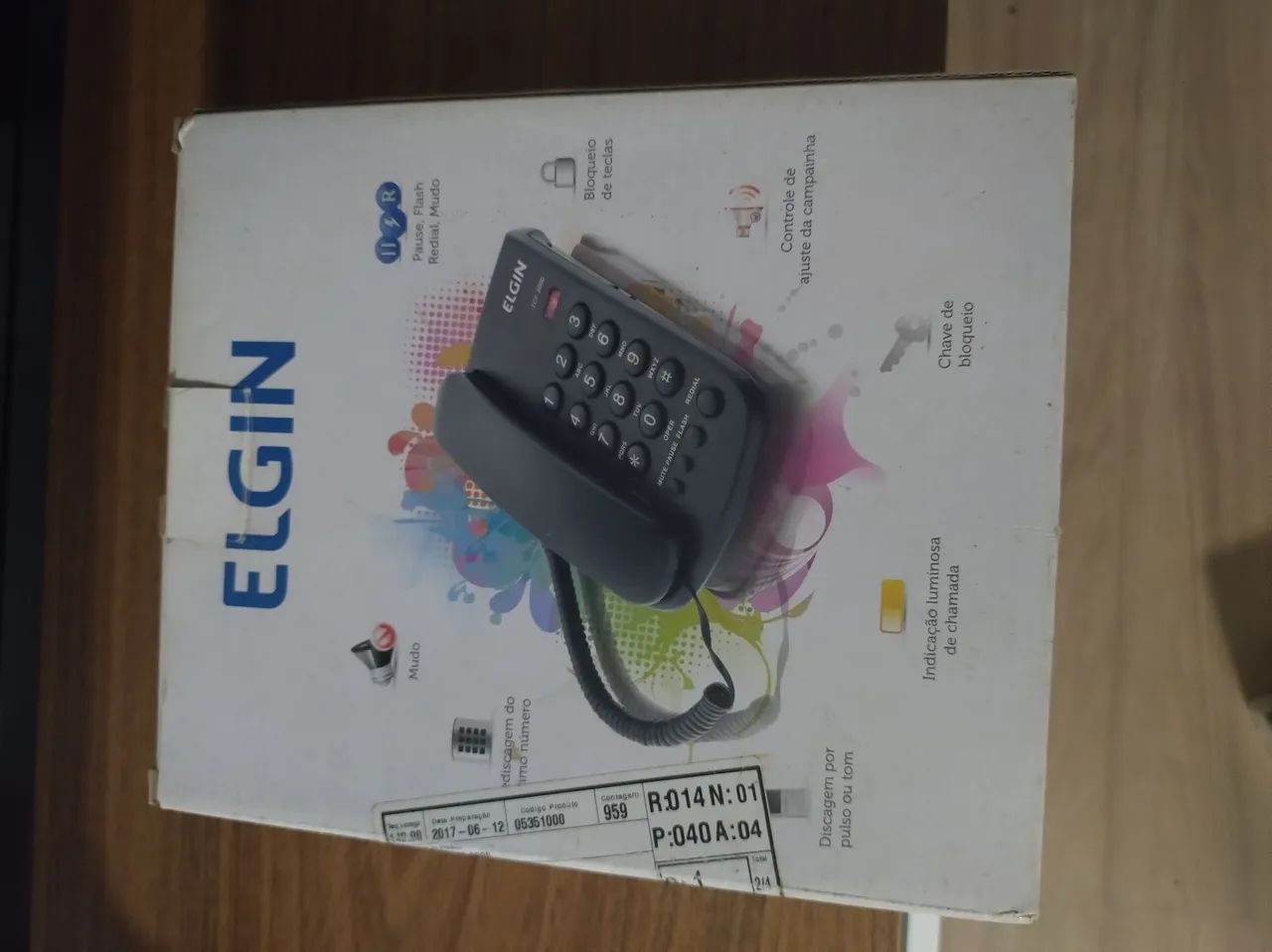 Telefone Fixo com Fio Elgin TCF-2000