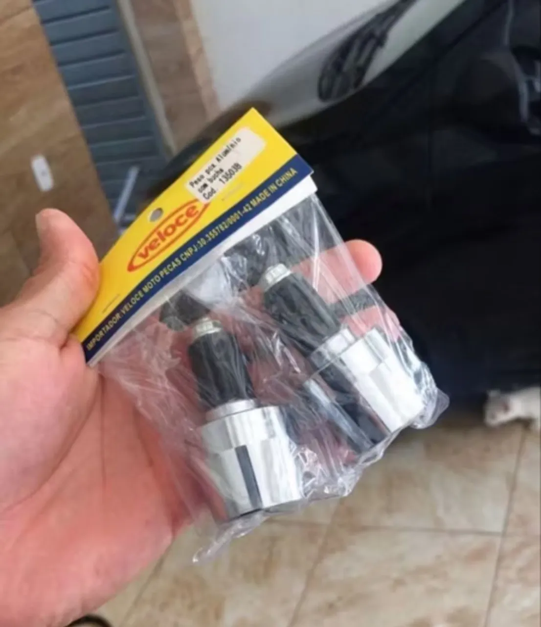 Peso de guidão pcx cromado