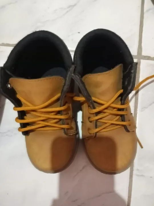 Botas Marrom para Bebê-tamanho 25
