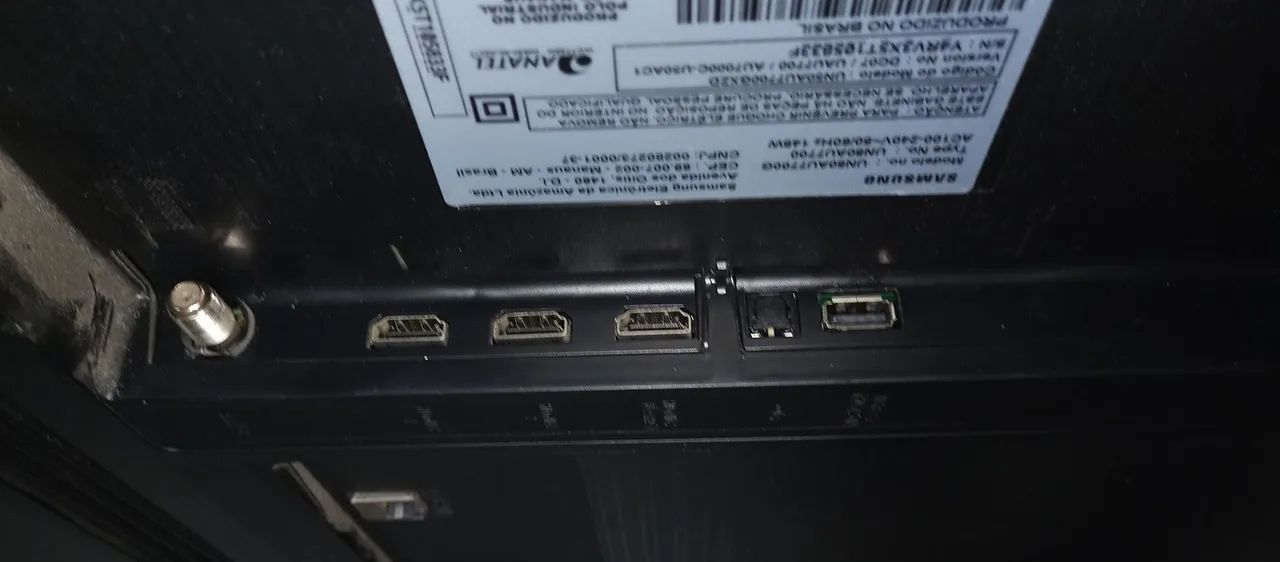 Tv Samsung UN50 AU7700 tela quebrada  - Foto 2